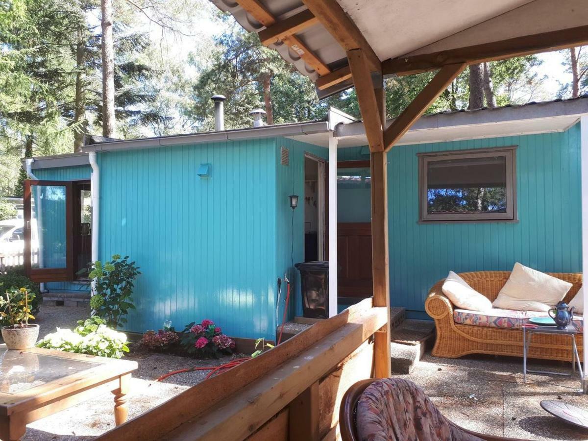 Boshuis Turquoise / Smaakvol Genieten Op De Veluwe Hoenderloo Bagian luar foto